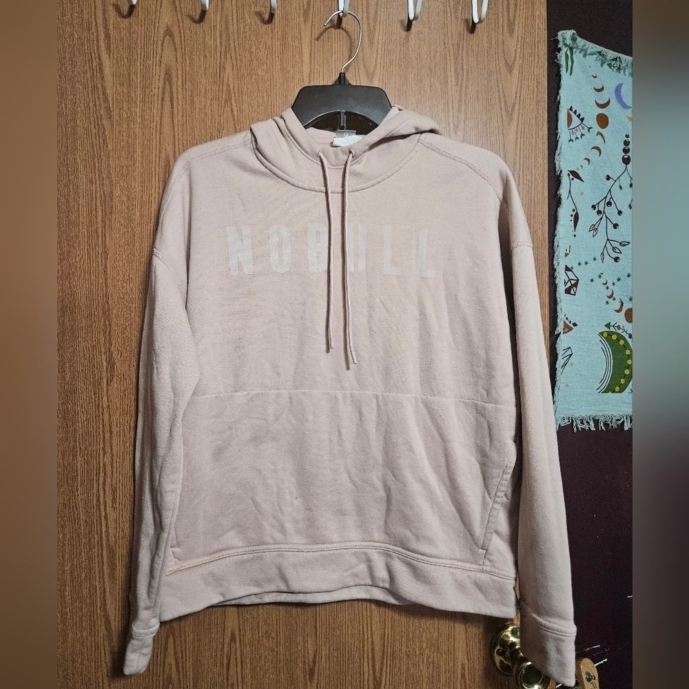 NoBull Womens Training Performance Hoodie Sweatshirt Dusty Rose Size Small!